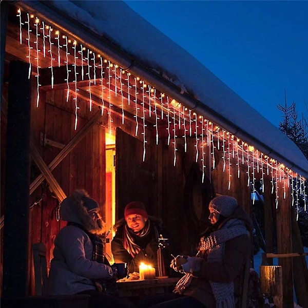 3,5 m ja 5 m joulukranssiverhot valot 96 led:llä ja 216 led:llä