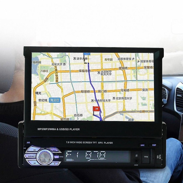 Bluetooth Navigasjon 7 tommers TFT Berøringsskjerm Bil MP5 Radio