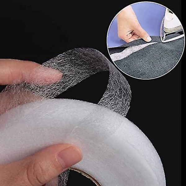 5 Rullaa Silityskestävä Hemming-Teippi, Ei Ompelemista, Kuuma Sula 10mm