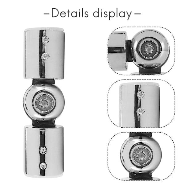 Hinged Elbow Connector Gardinstångshörnskoppling Elbow Connector För Erkerfönster Gardinstänger, Si