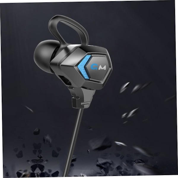 Ergonomiska Arc-formade Öronvingar In-ear Trådbundna Gaming Hörlurar Mikrofon