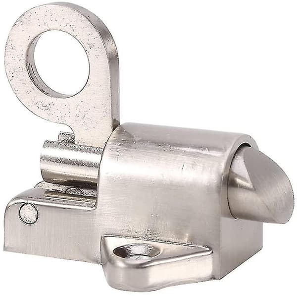 Fjäderbelastad Dörrlås i Aluminium med Återfjädrande Ring