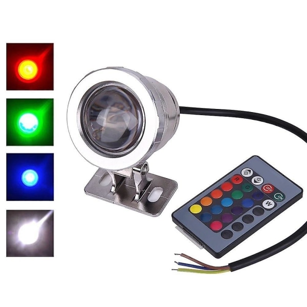 Utomhus 10W LED-belysning med fjärrkontroll och sensor