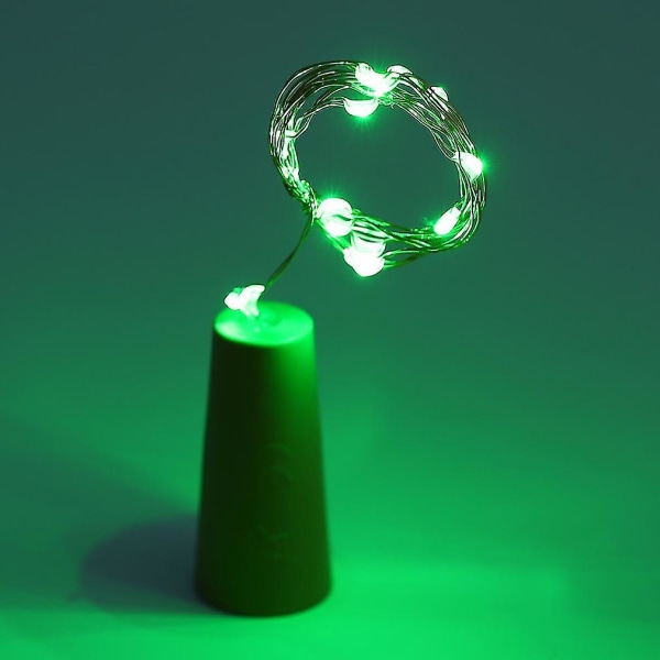 Romantisk kobbertråd, korkformet LED-stjernestrengslampe