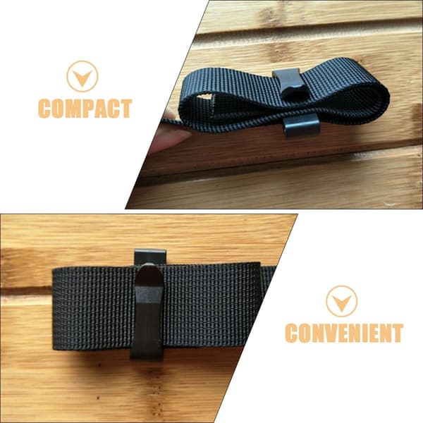 10 stk. utendørs webbing-endeklips 48 mm store plastbelteklips hurtigspenne