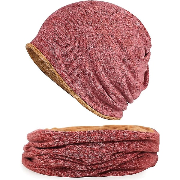 Män & Kvinnor Bomulls Casual Beanie Mjuk & Lätt Löpning Beanie Vuxen Kort Hatt Kemisk Hatt Casual Hatt Red*red