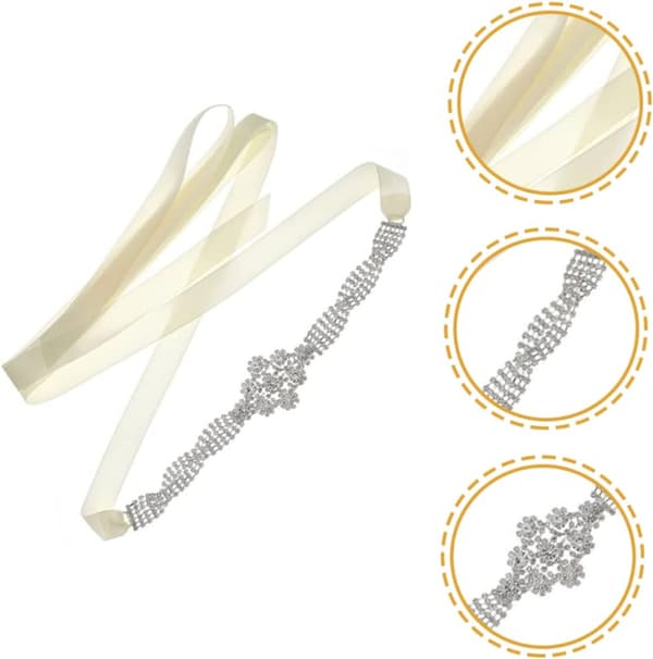 Rhinestone brudebelte brudekjole sash elegant rhinestone dekor for bruder og bryllupsfester