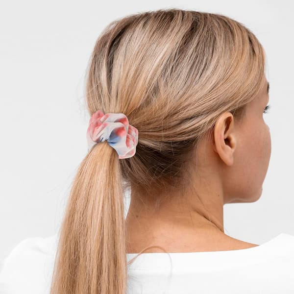 12 st mjuka scrunchies elastiska hårband färgglad gradientdesign tyg håraccessoarer