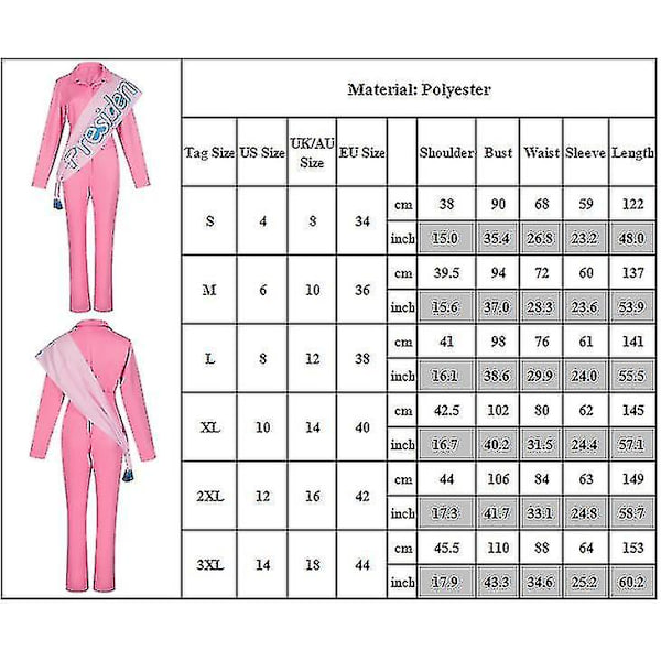 V-ringad Jumpsuit med Sash 70-tal 80-tal Hippie Overalls Vuxen Kvinna Cowgirl Kostym M