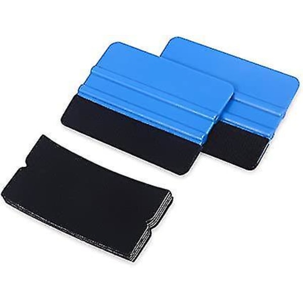 2 pakke blå filt kant nal plastskraper 5 filt