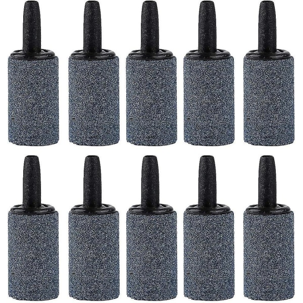 1 Tomme Luftsten 10 Stykker Sylinder Boblediffusor Luftsten For Akvarium Fiskedam Pumpe Grå/blå