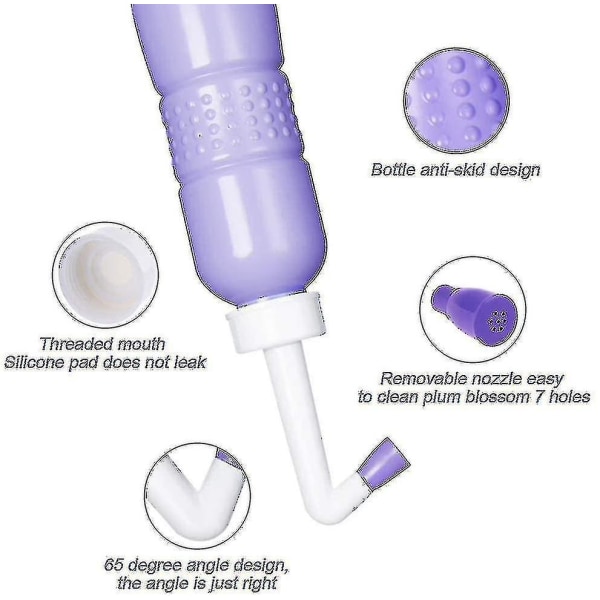 Bærbar Bidet Mobil 450ml Reisehåndholdt Bidet 2 stk