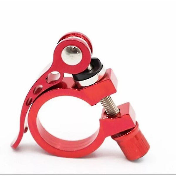 Cykel Sadelpind Klemme Aluminium Legering Sadelpind Klemmer Sort Cykel Sadel Hurtigudløsning Rørklemme Cykel 2 Stk Sort