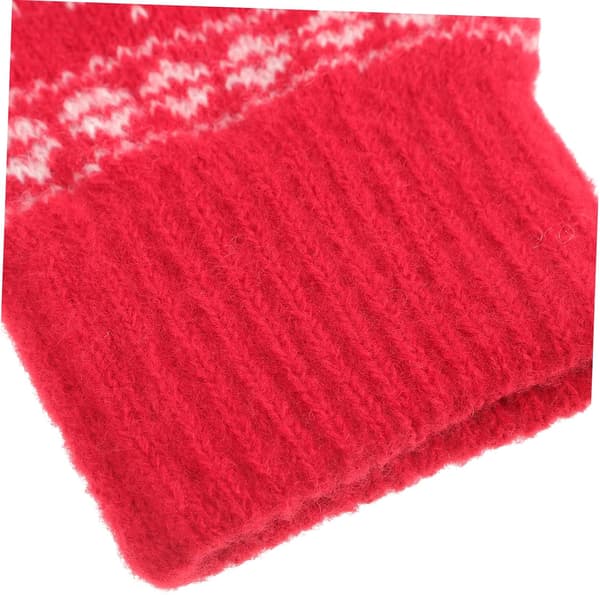 Varm mössa, handskar, jul, vinter, stickad ullfodrad mössa, halsduk, handskar för utomhusbruk, flickor, kvinnor
