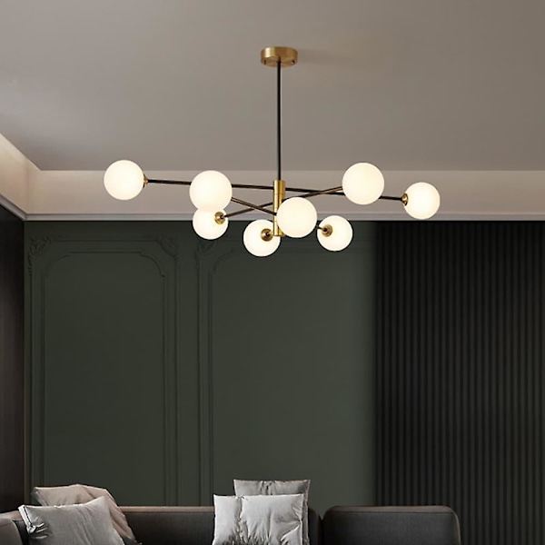 90cm LED Lysekrone Nordisk Stil Sputnik Design Hængende Lampe