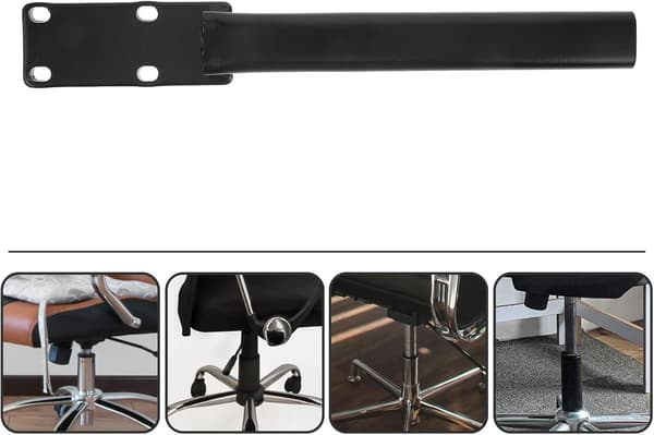 Kraftig ryggstøttestang i rustfritt stål modell B-3.5-6.5 Solid