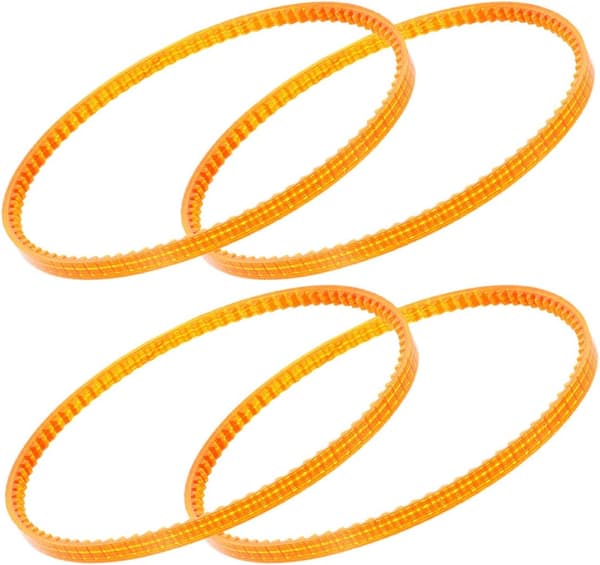 4 stk. erstatningsbelter til sukkerspinnmaskin laget av solid PVC