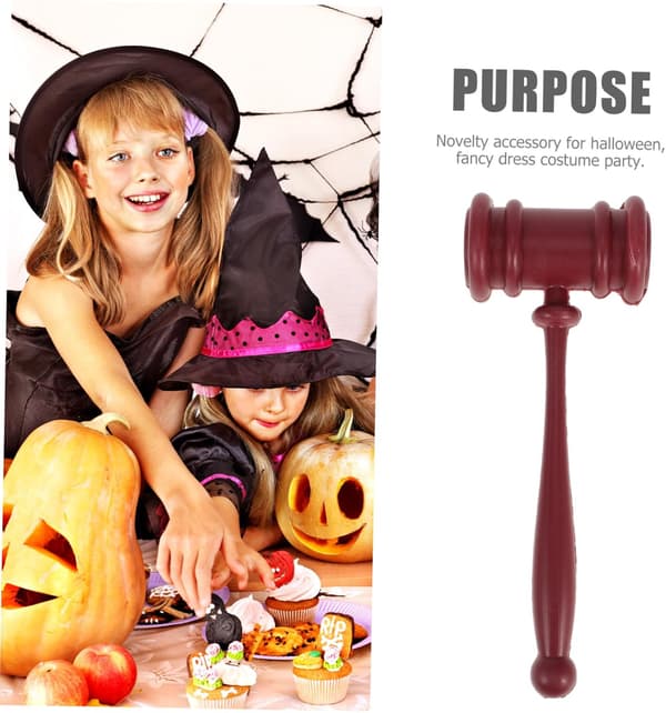Halloween Domarklubba Rekvisita Lättviktsklubba Nyhetstillbehör