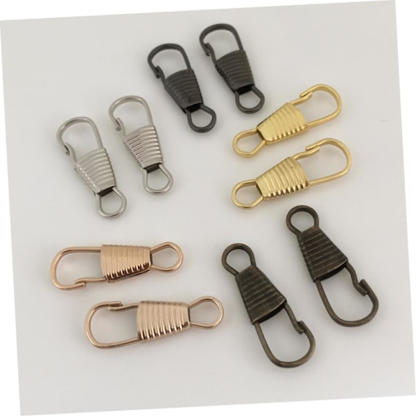 Dragkedja Slider Dragare Set 10st DIY Tillbehör för Bagage Kläder Skor Fickor Lätt att Fästa