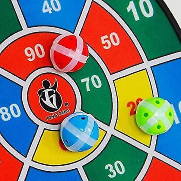Barnens Darttavla med Velcro 8 Bollar Fast Grepp Dart Spel
