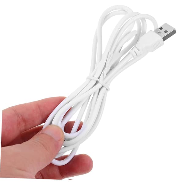 2 stk USB til DC ladekabel svart erstatnings DC strømkabel for bærbar PC Surface Pro