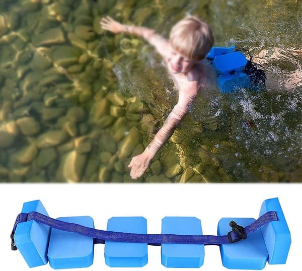 Simningsfloat Lätt Liv Simning Luftfloat Säkerhetssimning Lärande Träning Hjälp Midjefloat Justerbart Bälte (1st, Blå)