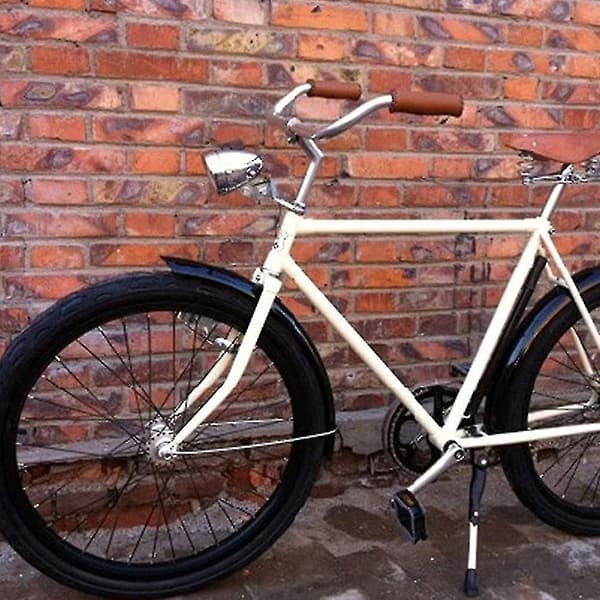 Cykellys, Retro Cykellys Cykel Metalhus Cykellys Forlygter Til Cykel (1 Stk, Sort)