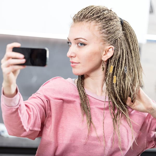 48 stk. hule dreadlocks-hårsett i legering, dekorative DIY-hårperler