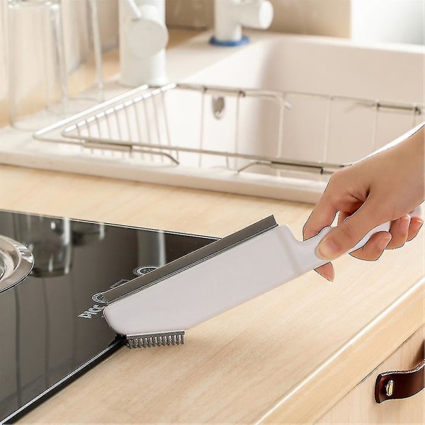 Køkken Multifunktionel 3 i 1 rengøringsbørste Silikone rengøringsbørste til badeværelse