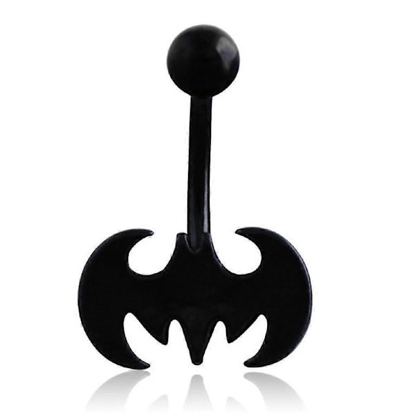 Mavepiercing i rustfrit stål med bat-design til kvinder