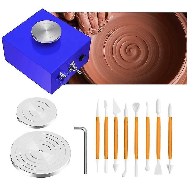 Mini platespillere keramikkhjul Elektrisk gjør-det-selv leireverktøy