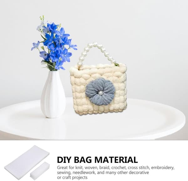 10 stk. taskefremstillingsplader, vævetasker, DIY-plastikgitterplader