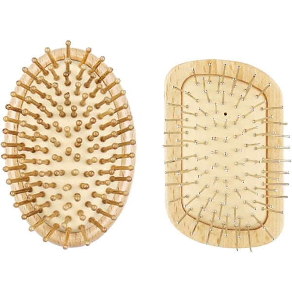 Hair Comb 2 Pieces Anti-static Comb Wooden Hair Brush Air Cushion Comb For Women Men Frizz Reduction