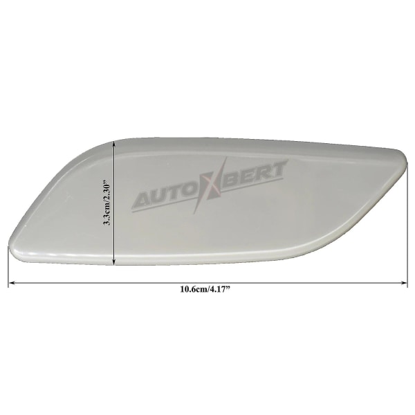 2x Front Bumper Strålkastartvättmunstycke Skydd för Mazda 3 Axela Bn Bm 2014-2016 Strålkastare Spraymunstycke Oprimat Lock Biltillbehör Left