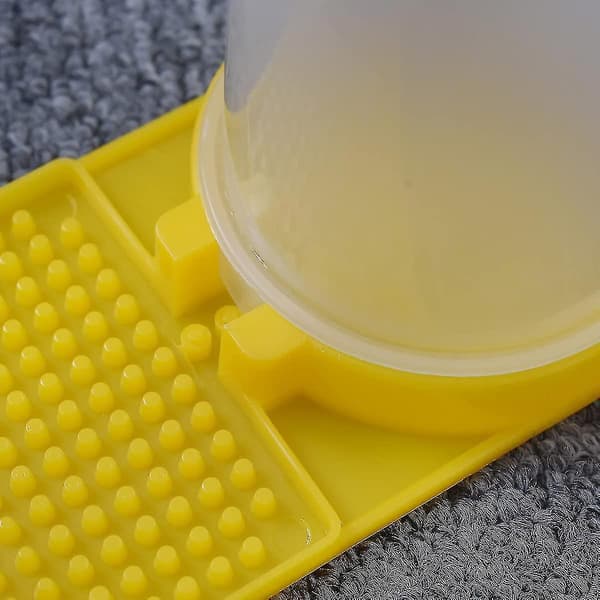 Vattenbehållare Multifunktionell Bikupautrustning Plast Vätskeutfodring Gul 3st