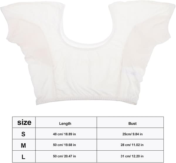 Underarm Svetteputer Vest Bomull Svetteabsorberende Vest Sterk Elastisitet Rask Absorpsjon
