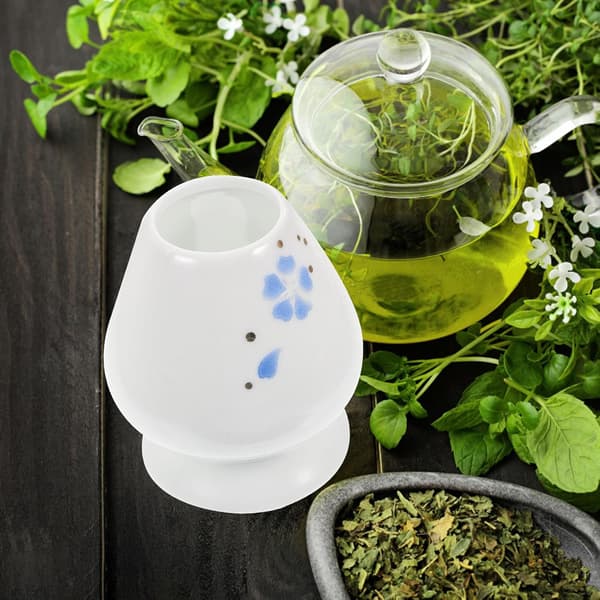 Matcha Vispholder Hvit Japansk Stil Keramisk Matcha Vispstativ