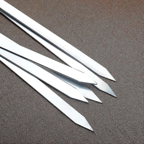 6 stk Rustfrie Grillspydde Utendørs Grill Lange Håndtak Barbecue Stick-g-yuhao