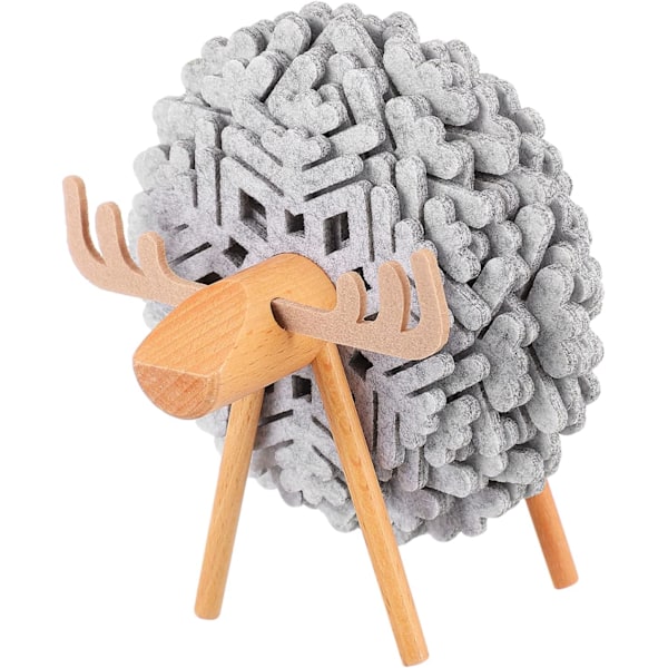 Coaster Fåreholder Kreativ Kopmåtte Snefnug Form Filt Coasters Sæt