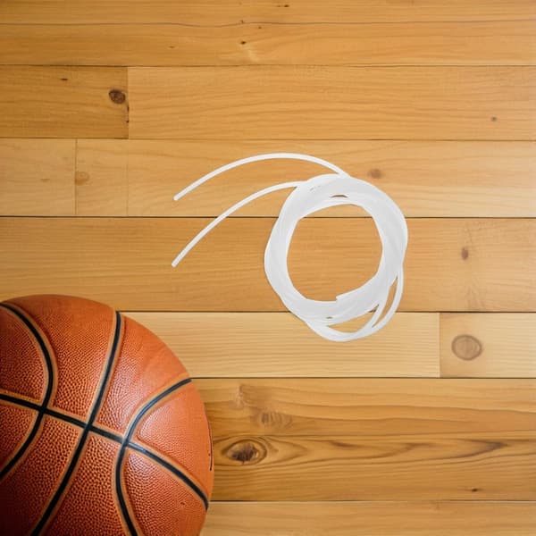2 st vit 4 mm tjock basketkorgstråd – väderbeständig