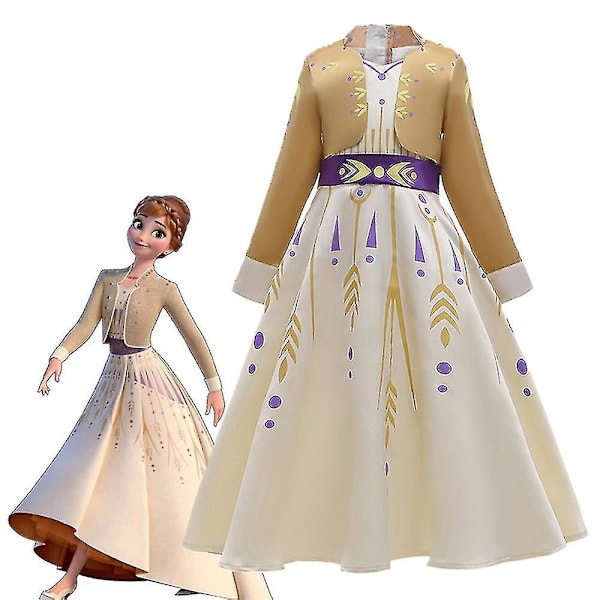 Pige 2 Elsa Ballkjole Kostume Fancy 11-12 Years