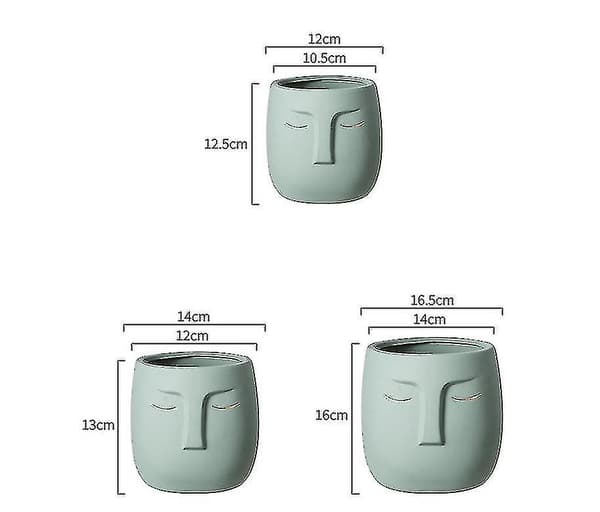 Abstrakt Figur Blomsterpotte, Modelering Hjem Dekoration