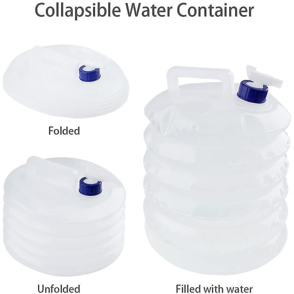 5L 10L sammenklappelig vandbeholder Campingvogn BPA-fri