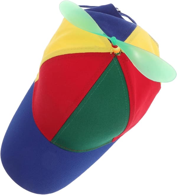 Bambus Libelle Baseballcaps Gutter og Jenter Avtakbar Propellhatt Morsom Vår Sommer Solskjermlue for Gutter Jenter