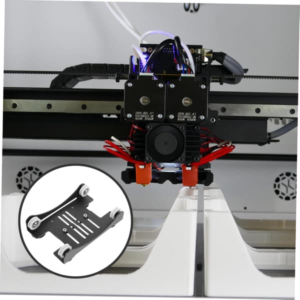 Aluminium 3D-printer filamentholder med justerbar bredde 33mm-77mm, solid design oppbevaringsstativ
