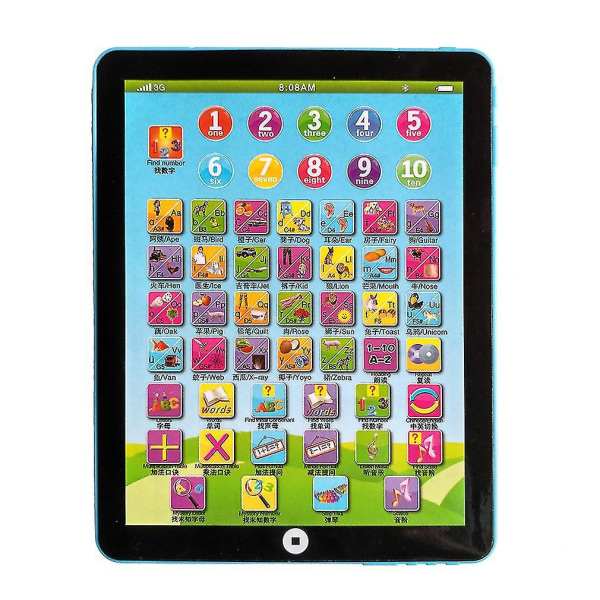 Tablet Pad dator för barn barn som lär sig engelska pedagogiska lära leksak  4a46 | Fyndiq