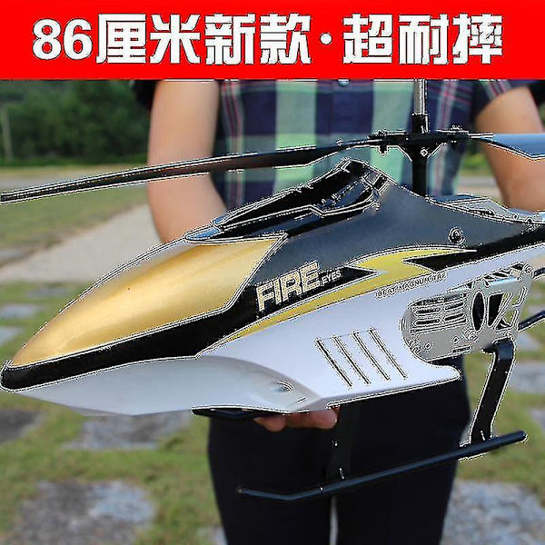 3.5ch 80cm Högkvalitativ Extra Stor Fjärrstyrd Flygplan Krockbeständig Fjärrstyrd Utomhus Flygplan Helikopter B gold