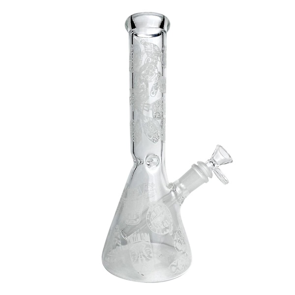 Läskig Skalle Glasvas Glow In Dark Heminredning