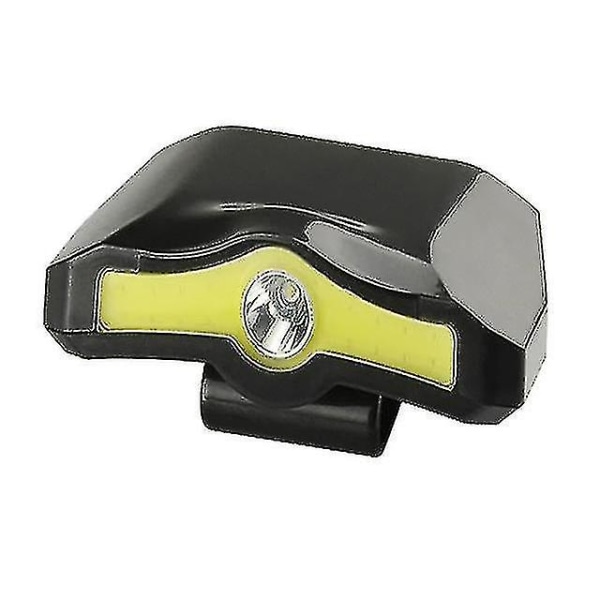 Cap Light Clip Forlygte Lommelygte Miners Lampe Til Vandring Camping Læsning Fungerer (1 stk., sort)