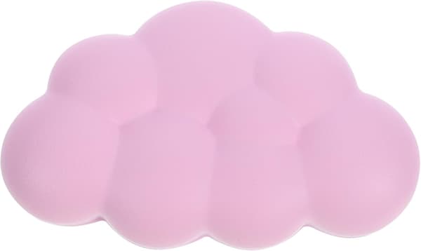 Håndleddsstøttepute i minneskum, rosa liten skyform